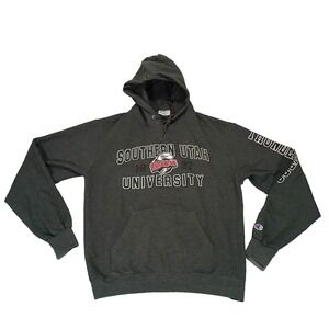 Champion Eco SUU Thunder Birds Gray Pullover Hoodie Southern Utah University M